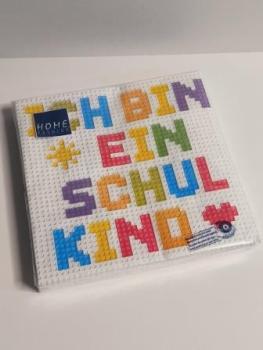Serviette 33x33cm  Schulkind