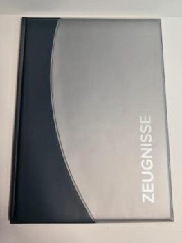 ROTH Zeugnismappe DIN A4, 12 Hüllen grau