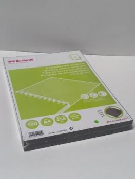 Rückwand A4 ledergenarbt grau 250g