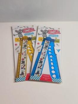 VOLLE KRAFT VORAUS "SCHULSTART" Klapplineal, 4-fach sortiert