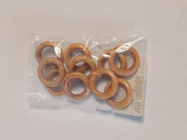 Trendy Dekoteile Holzringe natur 25 mm 10Stk/Bt