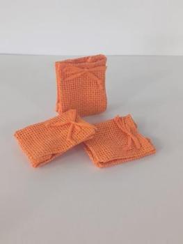 Trendy Papiersäckchen Btl 6 Stk 5 x 4 x 6cm orange