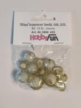 Acrylperlen 12 Stk limone