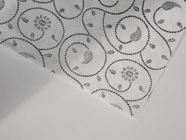 Papier 50 x 70 cm handgemacht Design Cordoba  we/sw