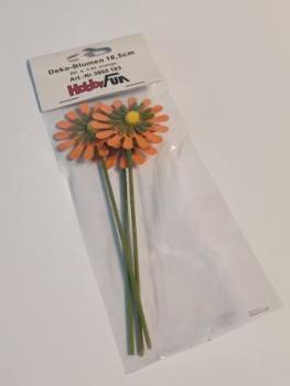 Deko-Blumen 16,5cm Btl/3 Stk orange