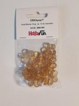 Acryl-Blume 14 Stk bernstein