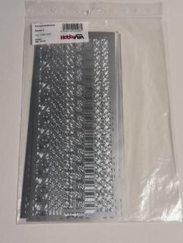 Konturensticker silber