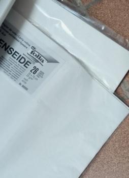 Strohseide 25 g/m², 50 x 70 cm, weiss