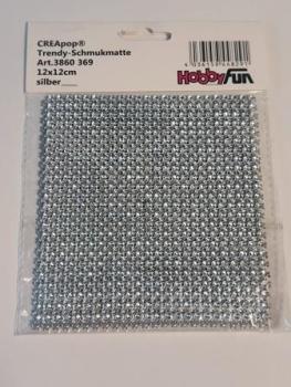 TRENDY-Schmuckmatte 12 x 12 cm, silber