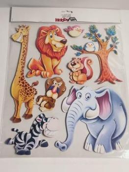 3D Sticker XXL Afrika-Tiere
