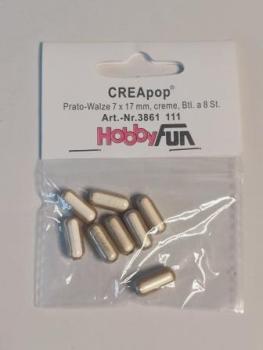 CREApop® Prato-Walze 7 x 17 mm, creme, Btl. à 8 St.