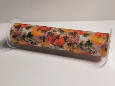 CREApop® Dekostoff 28 cm x 15 m, Kürbis II