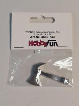 TRENDY Schmuckanhänger Axt, 5 cm, Btl. à 1 St.