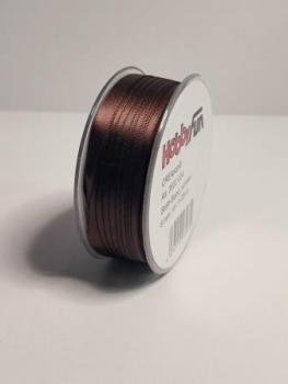 Satin-Band, schoko, 6 mm, Rol. à 25 m   ldm