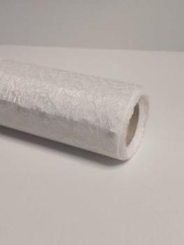 Dekostoff Organza-crackle, 29 cm x 15 m, weiss   ldm