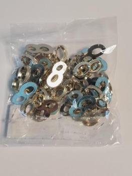 Streuteile Ringe II 2,5 x 1 cm 50Stk / Bt gold