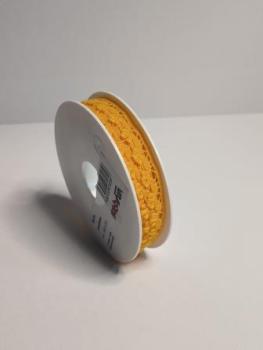 CREApop® Borte Landliebe sonnengelb, 13 mm, Rol. à 10 m, 100 % Polyester  ldm