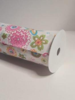 Deko-Stoff Flower Power 20 cm x 10 m weiss   ldm
