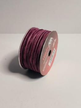 Samtband 3 mm, Rol. à 25 m, bordeaux   ldm