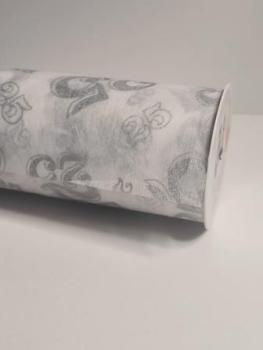 Vlies "25", weiss/silber, 25 cm x 15 m  ldm