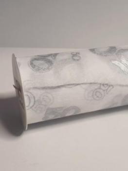 Vlies "50", weiss/silber, 25 cm x 15 m  ldm