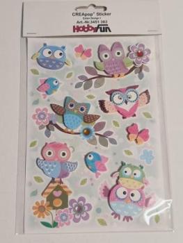 CREApop® Sticker Eulen Design I