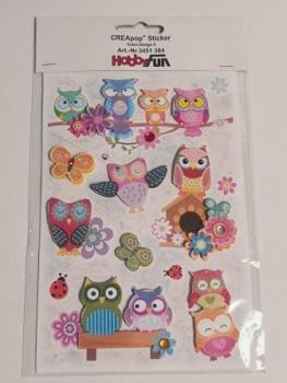 CREApop® Sticker Eulen Design II