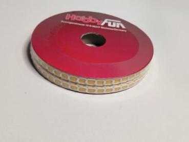 Borte ca. 8 mm, gelb/creme, Rol. à 20 m  ldm