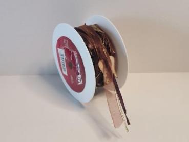 TRENDY-Band Flügel, braun/gold, Rol. à 5 m   ldm