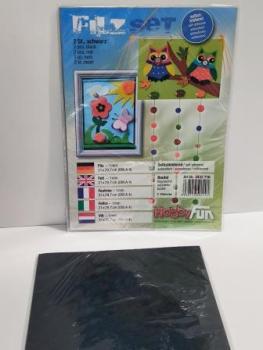 Filz skl  A4 1 mm 2 Bl  schwarz