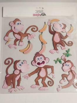 3D Sticker XXL Affen-Bande