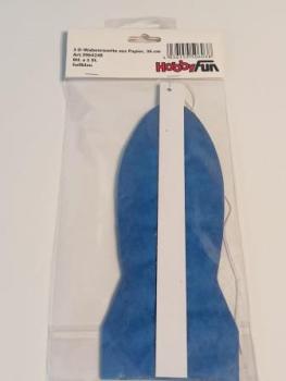 3D-Wabenrosette aus Papier, 36 cm, hellblau, Btl. à 1 St.