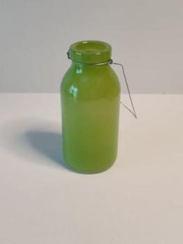 Deko-Flasche 10,5 x 4,8 x 3 cm, apfelgrün