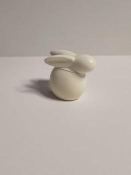 Keramik Hase ca. 6 cm gelb matt