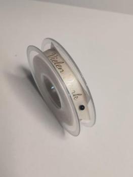 Band "Vielen Dank", 15 mm, creme/gold, Rol. à 20 m  ldm