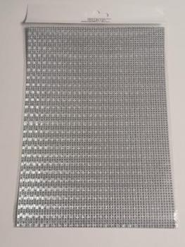 Glitzerfolie Design, silber, DIN A 4, Btl. à 2 St.