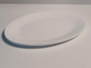 Tablett weiss, ca. 28 x 18,5 cm