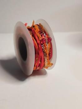 Schmuckband  rot  Stk