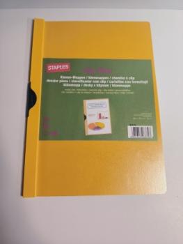 Büroring Klemmhefter A4 gelb Metallklemme, für ca. 30 Blatt