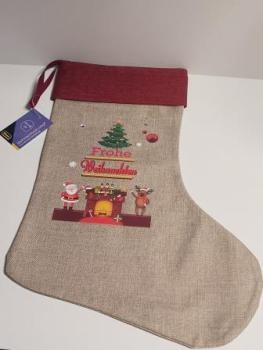 Idena Weihnachtsstrumpf Tannenbaum Kamin 31x46cm