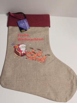 Idena Weihnachtsstrumpf Weihnachtsmann 31x46cm