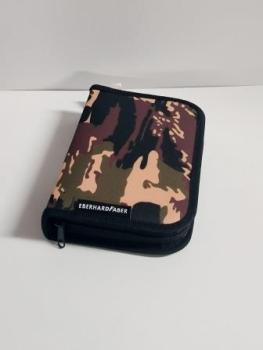 EBERHARD FABER Federmäppchen befüllt Camouflage grün 32 teilig, 19,6 cm