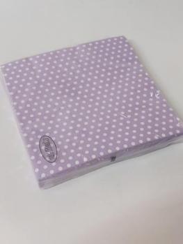 Serviette 33x33cm Bolas lavender