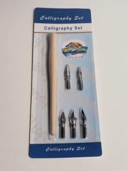 Schriftfederhalter / Kalligrafie Set 1 + 5 - Schriftfedern - im Blister