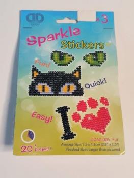 DIAMOND DOTZ Needleart World Sticker Tiere kreatives Freizeit-Set, Kunstharz, mehrfarbig, 7,5 x 4,3 cm