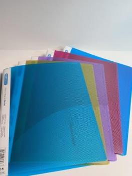 10 RAPESCO®   Ringbücher 2-Ringe grün, blau, pink, violett, hellblau 2,6 cm DIN A4