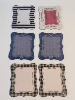 Wooden Frames (16pcs) - Santoro Tweed