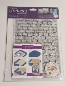 A5 Präzisionstempel-Set (1Stk) - Mauerwerk Hintergrund