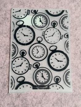 A6 Prägeschablone - Taschenuhr