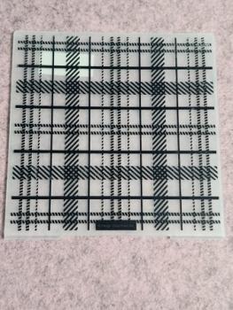 15 x 15 cm Prägeschablone - Tartan